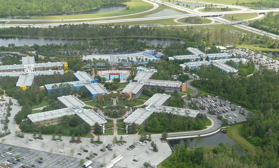 Vista aérea do All Star Movies Resort