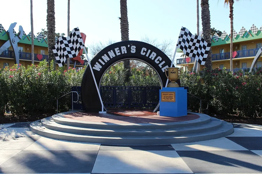Área Winner's Circle do resort