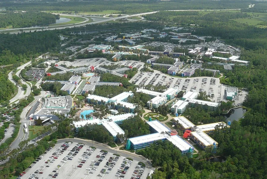 Vista aérea do All Star Sports Resort